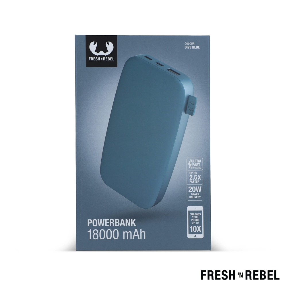 2PB18100 | Fresh 'n Rebel Powerbank 18000mAh USB-C Fast Charging 20W 2PB18100 | Fresh 'n Rebel Powerbank 18000mAh USB-C Fast Charging 20W
