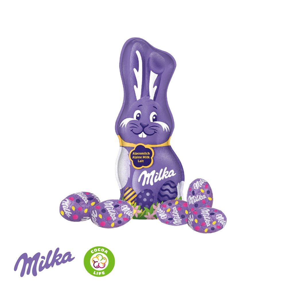 GROßES OSTERNEST MIT SCHOKOLADE VON MILKA GROßES OSTERNEST MIT SCHOKOLADE VON MILKA