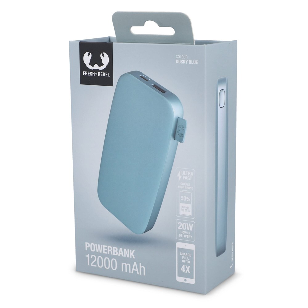 2PB12100 | Fresh 'n Rebel Powerbank 12000mAh USB-C Fast Charging 20W 2PB12100 | Fresh 'n Rebel Powerbank 12000mAh USB-C Fast Charging 20W