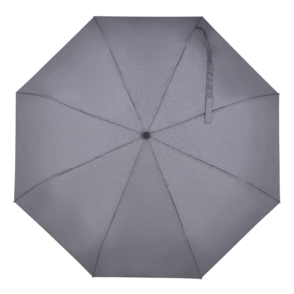 21” faltbarer Regenschirm aus R-PET -Material mit Automatiköffnung 21” faltbarer Regenschirm aus R-PET -Material mit Automatiköffnung