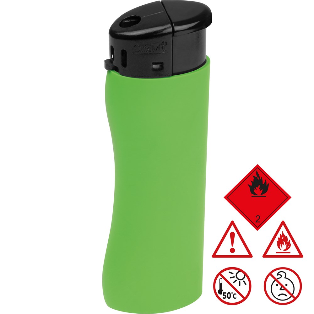 Elektronik Feuerzeug, ergonomisch - apfelgrün
