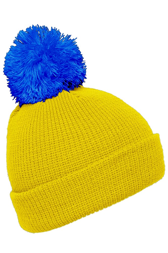 Pompon Hat with Brim Pompon Hat with Brim