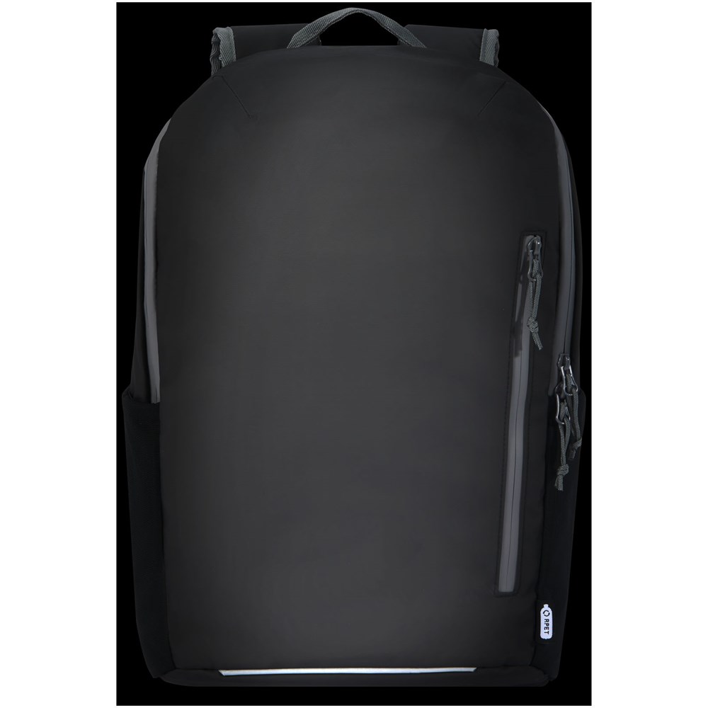 Aqua wasserabweisender 15" Laptop-Rucksack aus GRS Recyclingmaterial 21 L Aqua wasserabweisender 15" Laptop-Rucksack aus GRS Recyclingmaterial 21 L