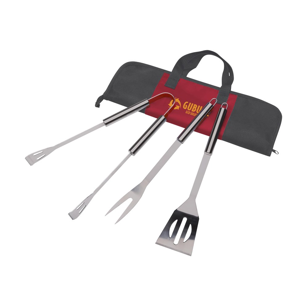 BBQ-Kit Barbecueset - rot