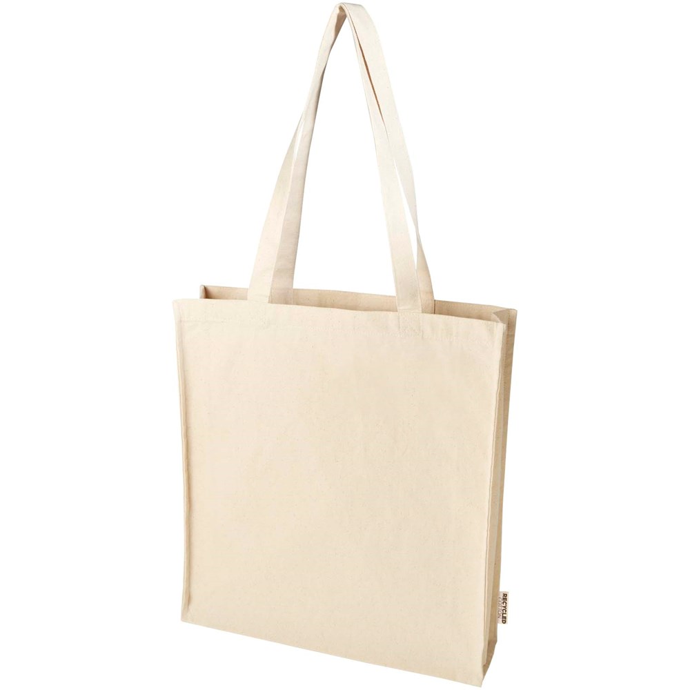 Florida 270 g/m² Tragetasche mit Seitenfalten 14L - natur