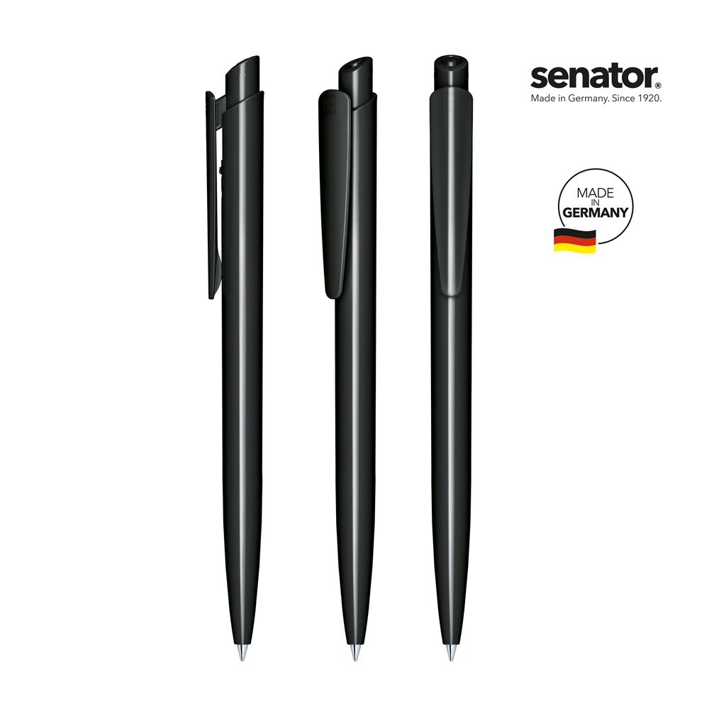 senator® Dart Polished  Druckkugelschreiber - schwarz