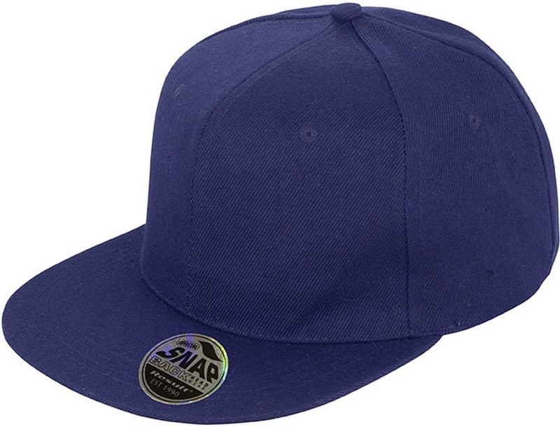 Result Bronx Original Flat Peak Snapback Cap - marine