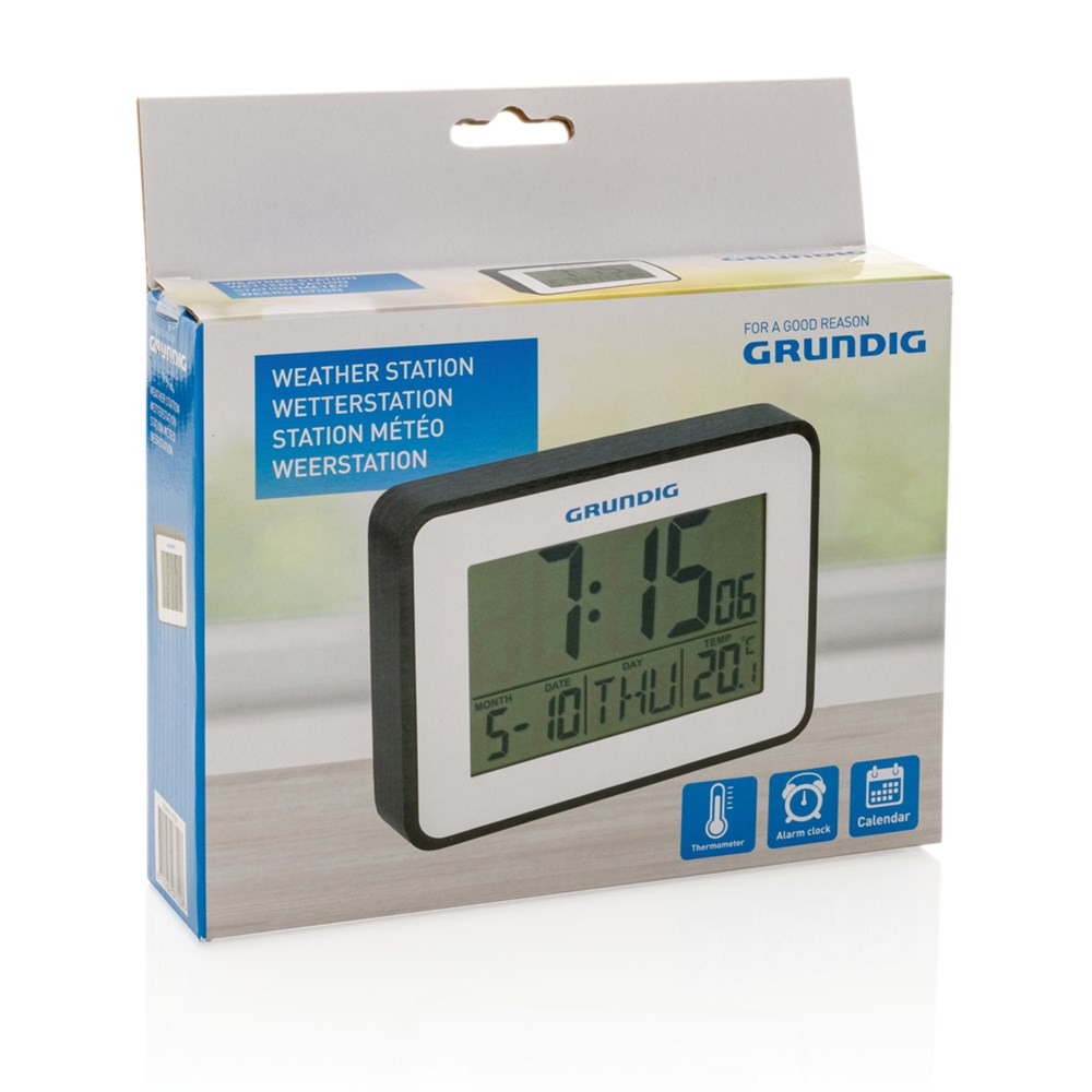 Grundig Thermometer, Wecker und Kalender Grundig Thermometer, Wecker und Kalender
