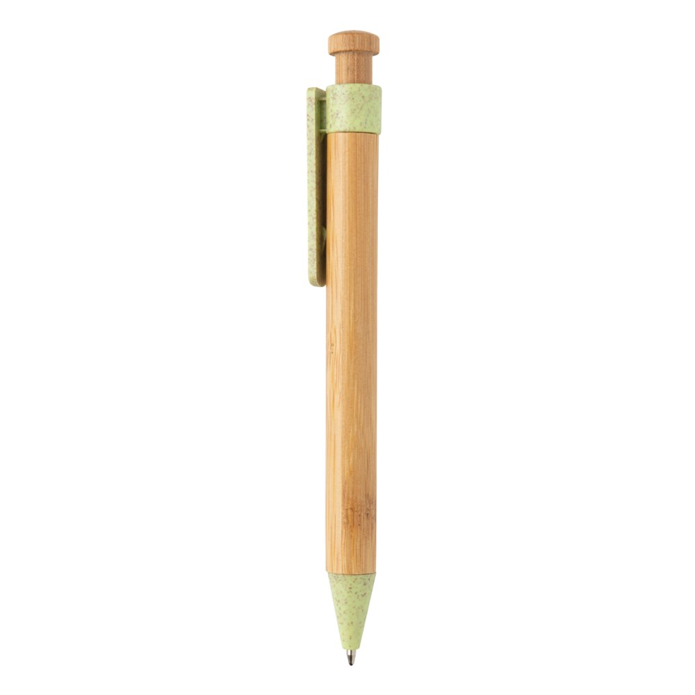 Bambus Stift mit Wheatstraw-Clip Bambus Stift mit Wheatstraw-Clip