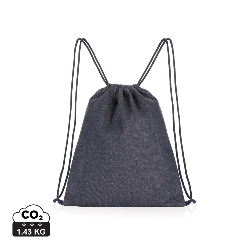Impact AWARE™ Rucksack aus recyceltem Denim mit Kordelzug Impact AWARE™ Rucksack aus recyceltem Denim mit Kordelzug