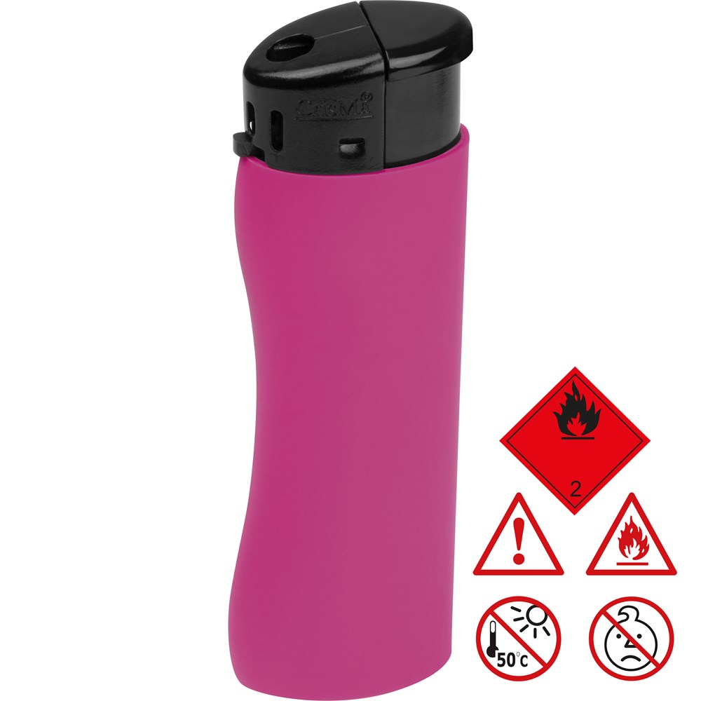 Elektronik Feuerzeug, ergonomisch - pink