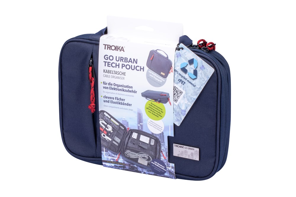 TROIKA Kabeltasche GO URBAN TECH POUCH TROIKA Kabeltasche GO URBAN TECH POUCH