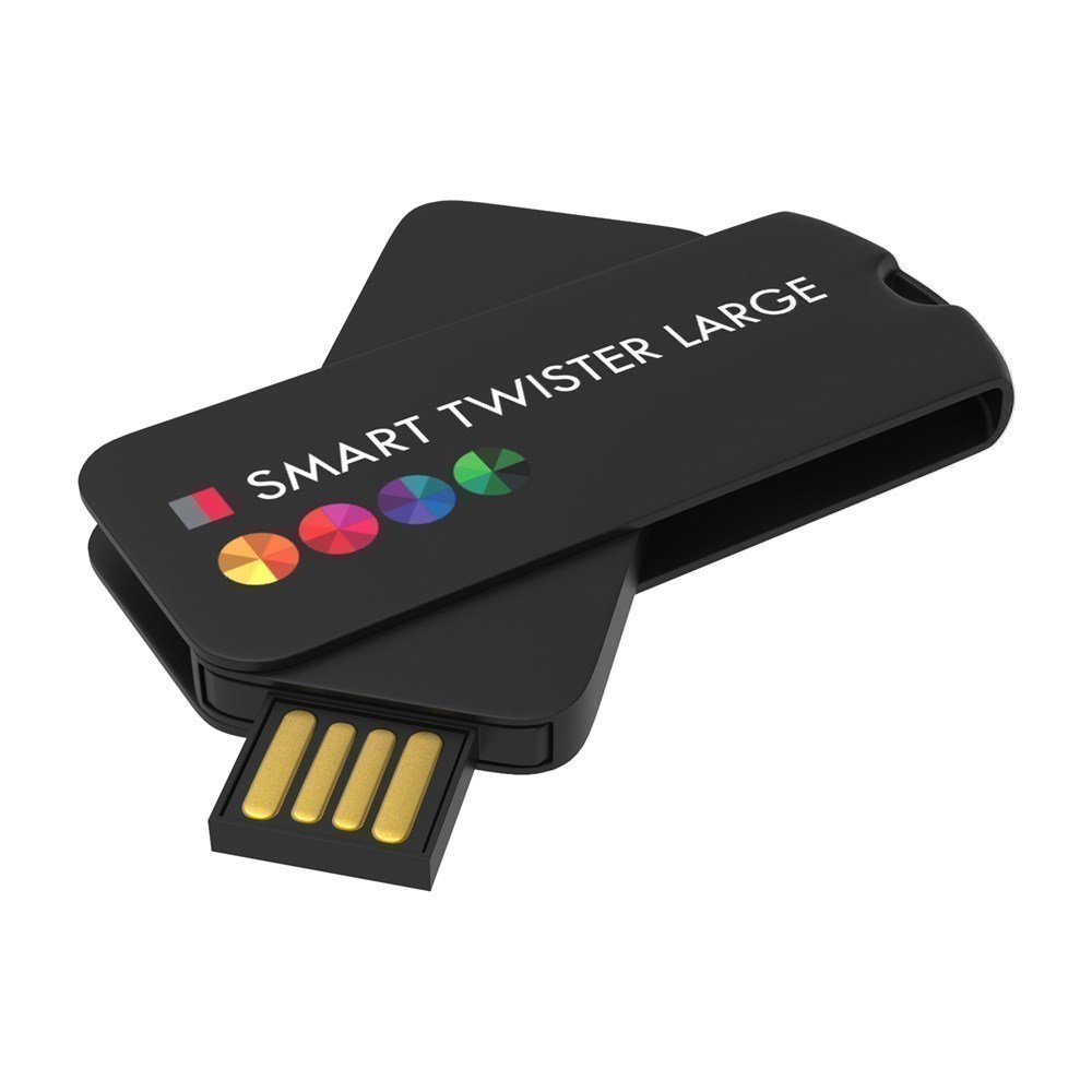 USB Stick Smart Twister Large Black, 2 GB Basic