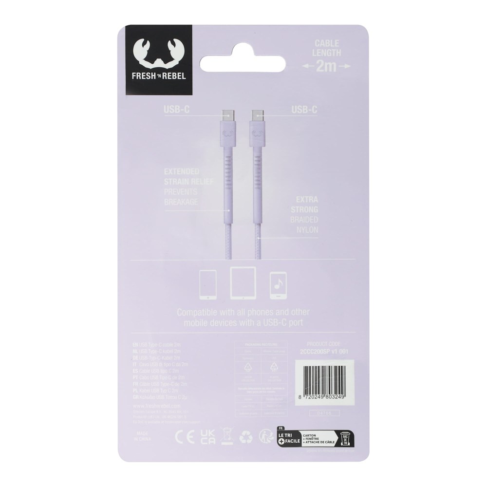 2UCC200 | Fresh 'Rebel USB-C Kabel 2.0m 2UCC200 | Fresh 'Rebel USB-C Kabel 2.0m