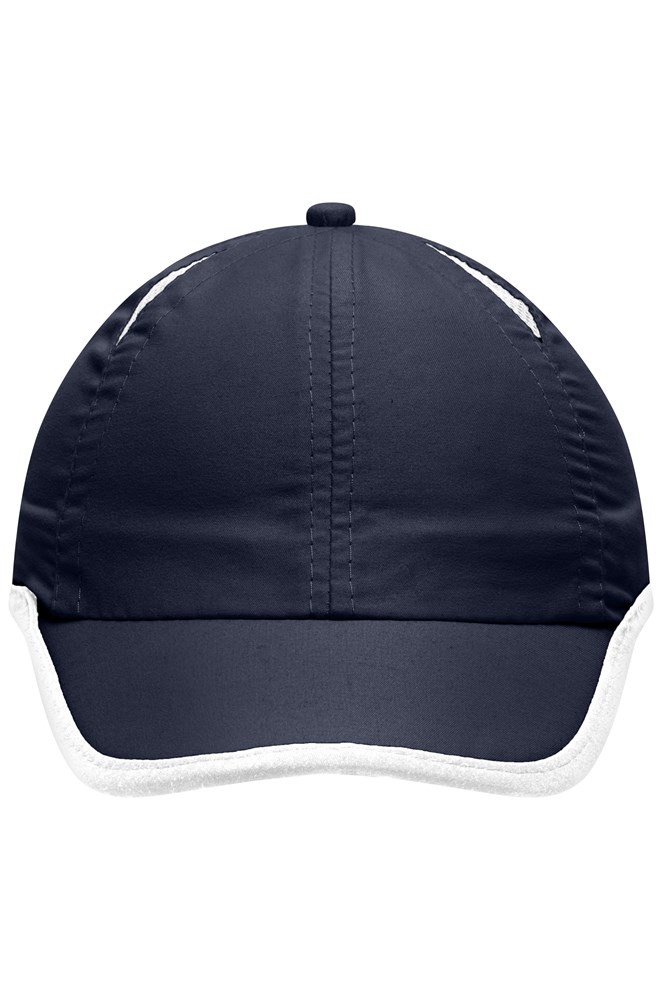 6 Panel Micro-Edge Sports Cap - Navy/white (ca. Pantone 296C
white)