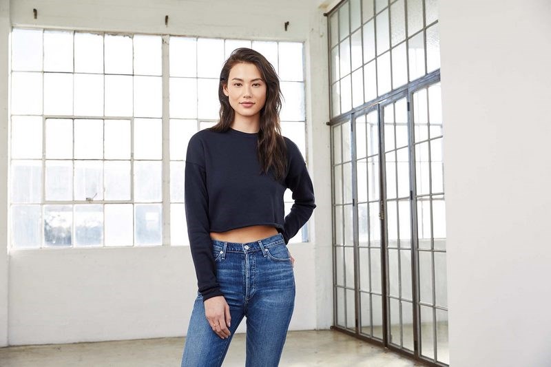 Bella + Canvas Cropped Kapuzensweatshirt für Damen