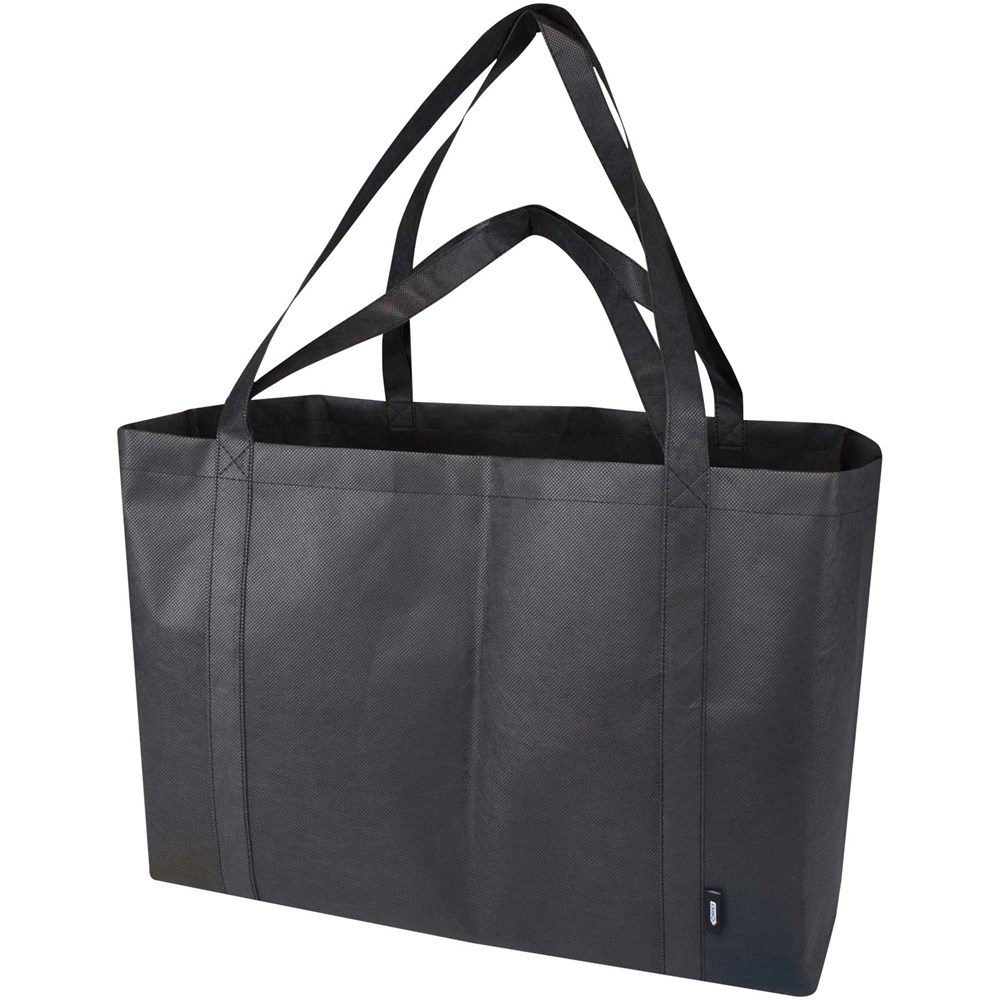 Jumbo Extra große Tragetasche aus recyceltem GRS Non Woven 65 L - Schwarz