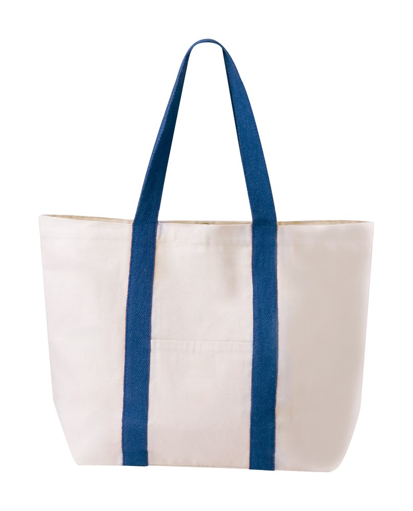 Lanikai - Strandtasche - dunkelblau/natur