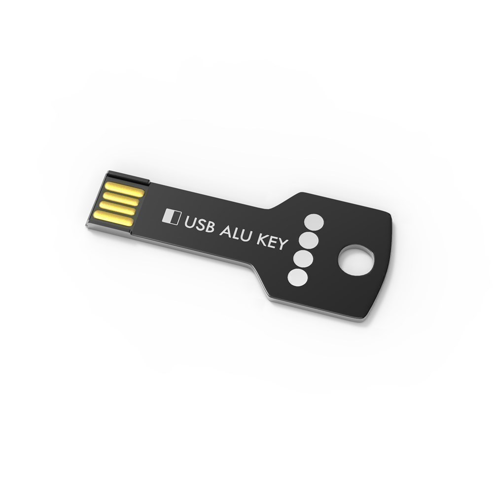 USB Stick Alu Key Black, 128 GB Premium