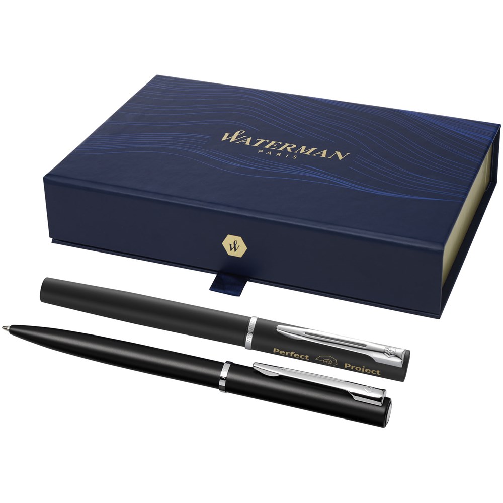 Waterman Allure Tintenroller und Kugelschreiber - Set (schwarze Mine) Waterman Allure Tintenroller und Kugelschreiber - Set (schwarze Mine)