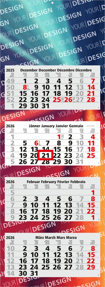 4-Monatskalender Quadro Light 4 Bestseller, Österreich (Mehrblock) 4-Monatskalender Quadro Light 4 Bestseller, Österreich (Mehrblock)