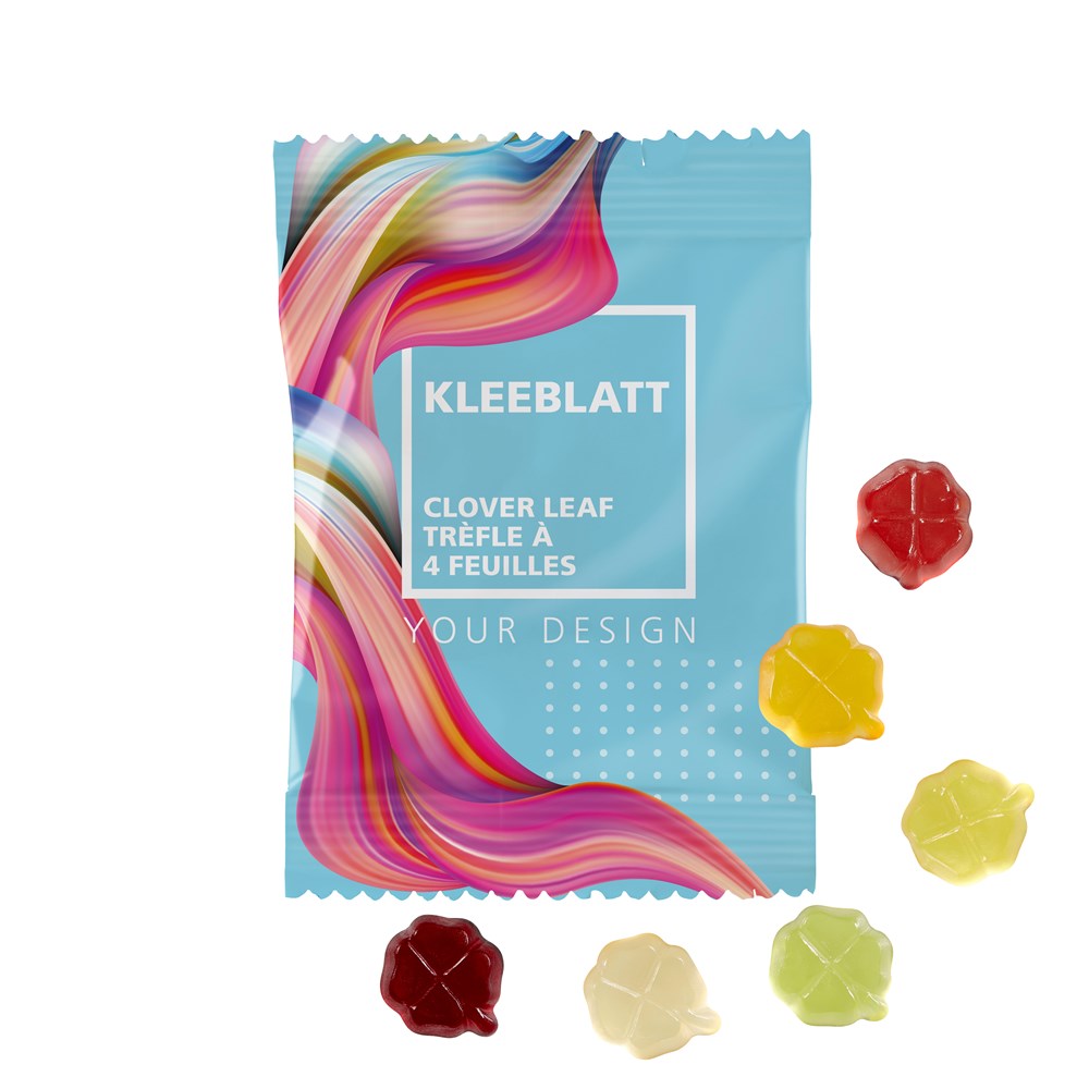 Fruchtgummi 10g Tüten - Kleeblatt