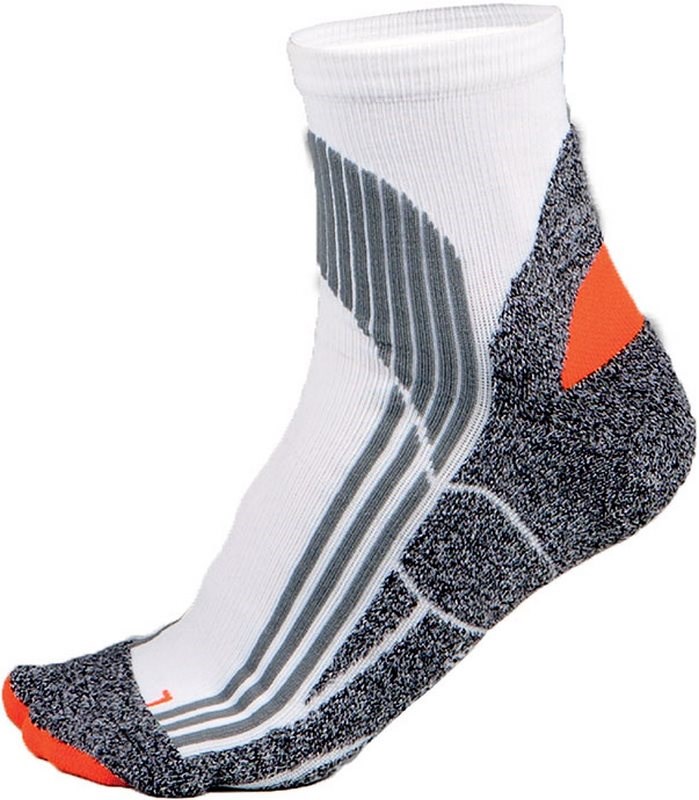 PROACT® Running Sportsocken - Weiß / Grau / Orange