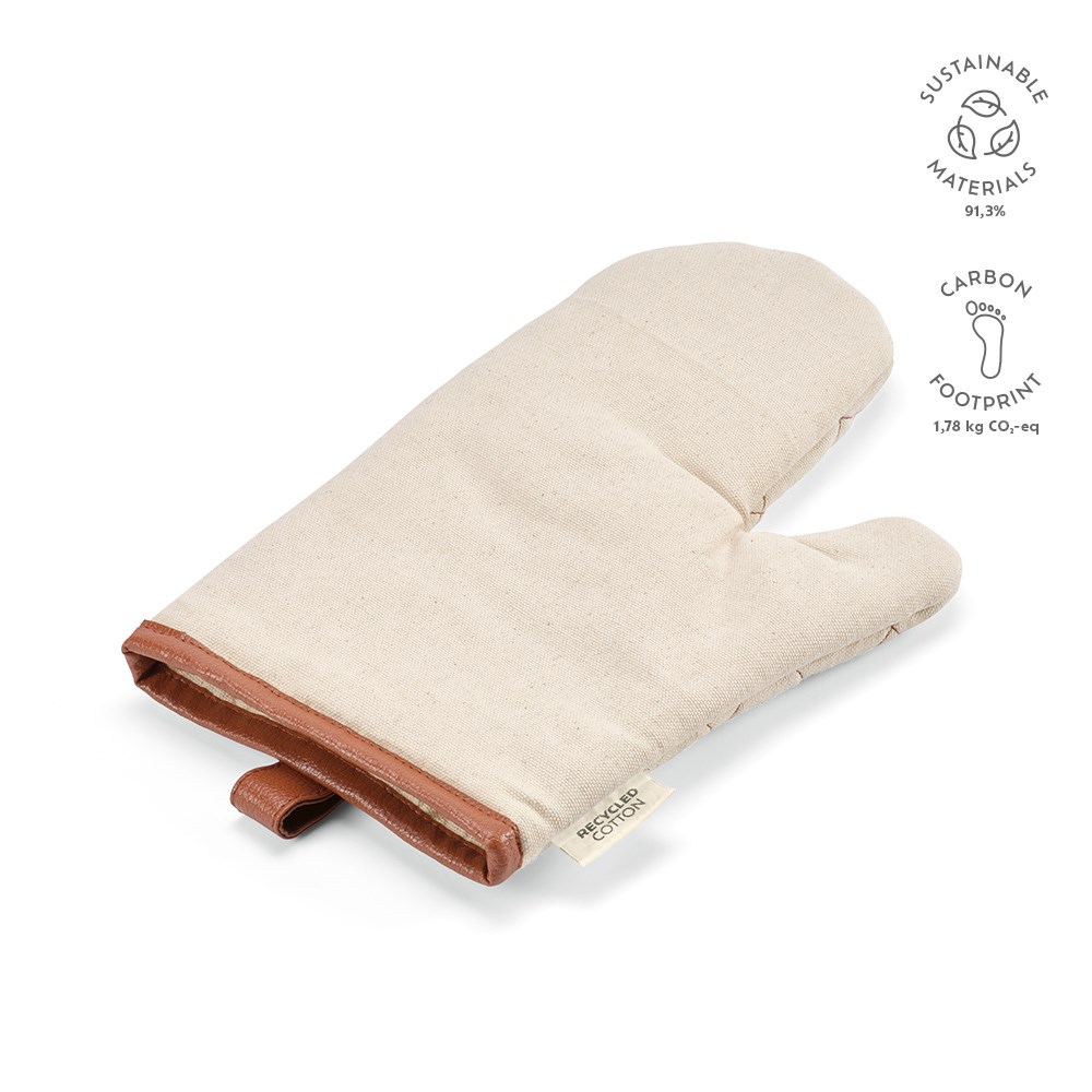 Basquiat Küche Handschuhe recy. Baumwolle 280gsm - natur