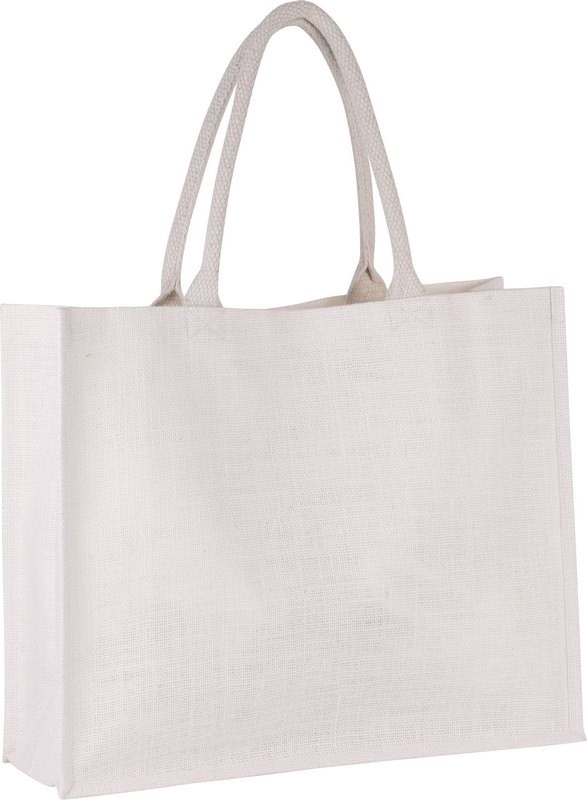 Kimood Jute-Strandtasche - Weiß
