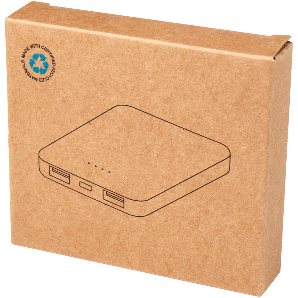 Asama 5000 mAh Typ-C Powerbank aus recyceltem Kunststoff Asama 5000 mAh Typ-C Powerbank aus recyceltem Kunststoff