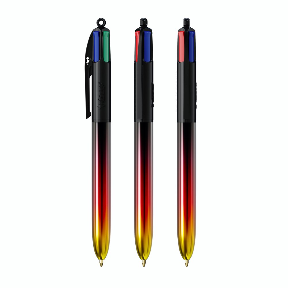 BIC® 4 Colours® Flags Collection - Schwarz - Schwarz -Rot - Gelb