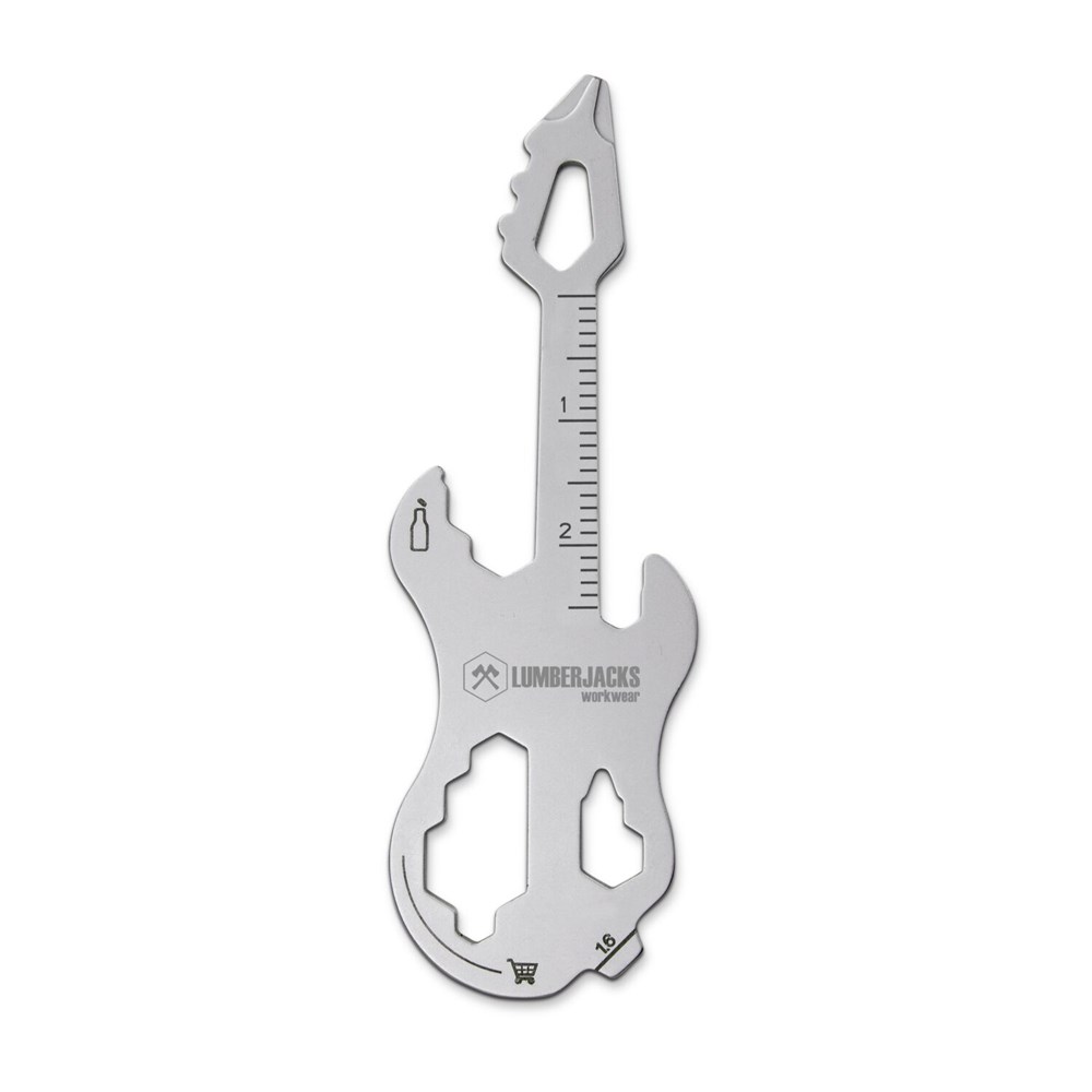 Geschenkartikel: ROMINOX® Key Tool Guitar / Gitarre (19 Funktionen) im Motiv-Mäppchen Deutschland Fan Jubelverstärker