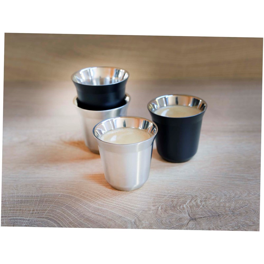 Duo 80 ml RCS-zertifiziertes Espressotassen Set aus Edelstahl 