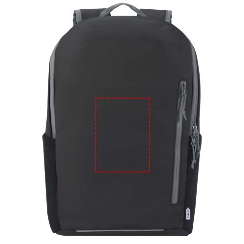 Aqua wasserabweisender 15" Laptop-Rucksack aus GRS Recyclingmaterial 21 L Aqua wasserabweisender 15" Laptop-Rucksack aus GRS Recyclingmaterial 21 L