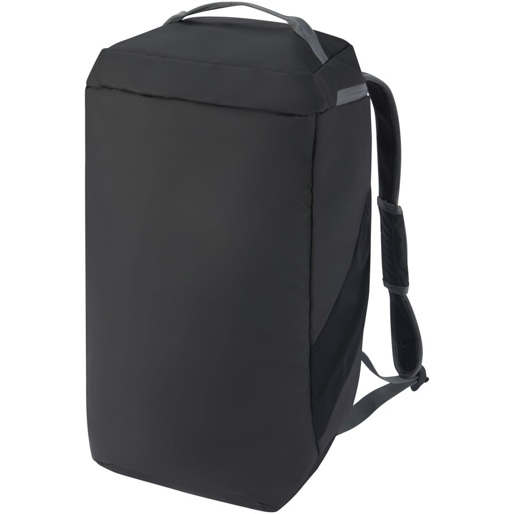 Aqua wasserabweisende Reisetasche aus GRS Recyclingmaterial 35 L Aqua wasserabweisende Reisetasche aus GRS Recyclingmaterial 35 L